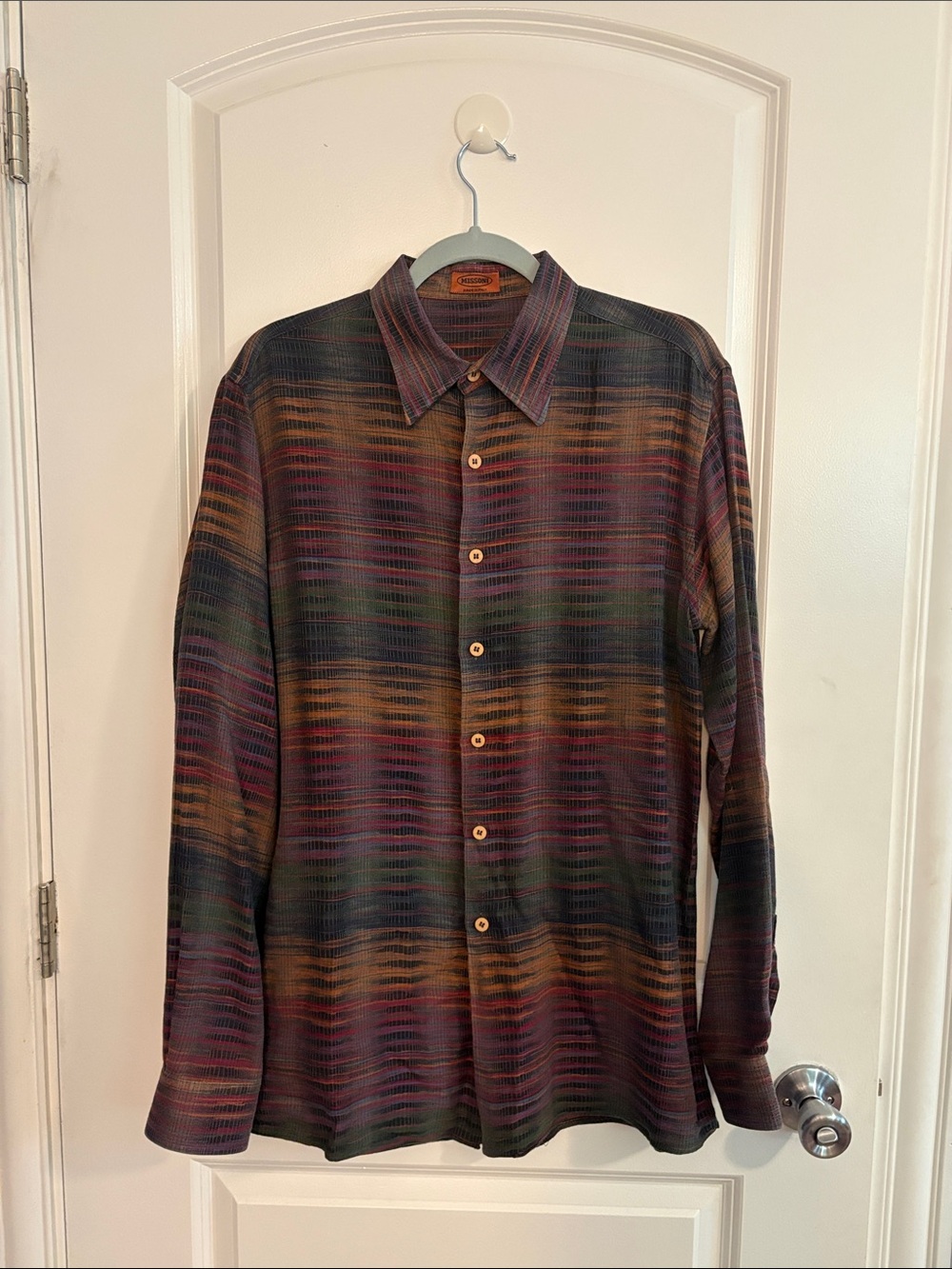 Missoni Men's Long Sleeve Button-Up Multicolor